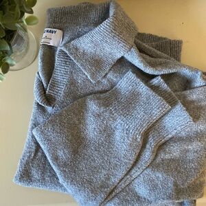 Old Navy Grey Collared Pullover